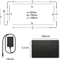 Philips Smart Lighting HDMI 2 Sync Box 8K mit Hintergrundbeleuchtung f. TV von 75"–85", Set für intelligente Beleuchtung, Wi-Fi/Bluetooth, Schwarz, Wi-Fi 4 (802.11n), 802.11b, 802.11g, LED, Kunststoff