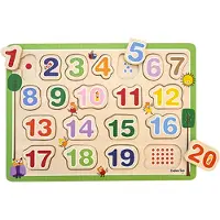 Barbo Toys Wacky Wonders Holzpuzzle Zahlen 20 Teile