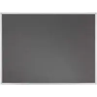 Franken Stellwandtafel ECO beidseitig Filz, grau, Aluminiumrahmen, 1200x1200 mm