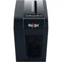 Rexel Secure X6-SL Slimline Whisper-Shred Aktenvernichter P4, Partikelschnitt 4 x 40 mm, 10 l, 6 Blatt Schnittleistung, schwarz