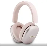 GUESS Metallic Script Logo ENC Wireless Headphone Pink