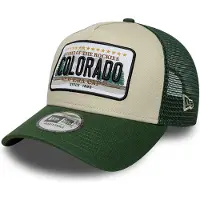 New Era A-Frame Trucker Cap - PLATE Colorado Rockies oliv