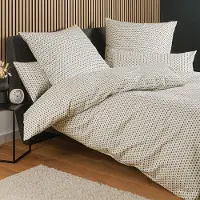 Janine Edelflanell Bettwäsche Chinchilla S 78071 155x200 cm + 80x80 cm vulkan