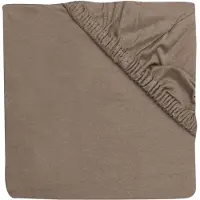Jollein Spannbettlaken Jersey Laufgitter Ø95cm - Milky Coffee