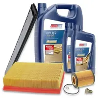 BESTPRICE Inspektionspaket Filtersatz SET A + 7l ÖL [Hersteller-Nr. 10493613] für BMW