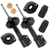 BESTPRICE 2x Stossdämpfer+Domlager+Staubschutz vorne Gasdruc [Hersteller-Nr. 10683176] für Opel