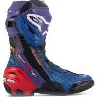 Alpinestars Supertech R Belüftete Stiefel Martinator R01 Limited Edition Blue Purple Red Black