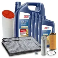 BESTPRICE Inspektionspaket Filtersatz SET B + 9l ÖL [Hersteller-Nr. 40197582] für BMW