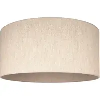Duolla Lampenschirm Roller, beige, Ø 50 cm, Höhe 30 cm Roller , creme / amber, Textil / Stoff / Seide