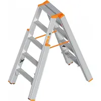Layher Topic 1062 Treppenstehleiter mit 6 Stufen 2,95m AH