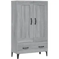 Helloshop26 Buffet Sideboard Kommode Kleiderschrank Aufbewahrungsmöbel Organizer Küche Wohnzimmer Sonoma 70 x 31 x 115 cm