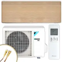 Daikin Split Klimaanlage Set | Stylish | Light Wood | 2,5 kW Quick Connect