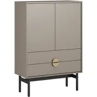 Selsey Stoon II - Highboard 2-türig, Steingrau, 85 cm