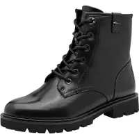 Tamaris Damen Stiefelette Leder Wechselsohle Profilsohle 8-85109-47, Größe:37 EU, Farbe:Schwarz