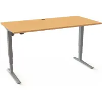 Stier Elektrisch Höhenverstellbarer Schreibtisch 501-43 160 x 80cm Buche 65-125cm