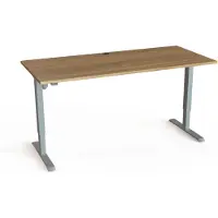 Stier Elektrisch Höhenverstellbarer Schreibtisch 501-33 180 x 80 cm Nussbaum melamin 68-118 cm