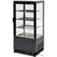 YATO Kühlvitrine 78 l, 42 x 38 x 96 cm, schwarz