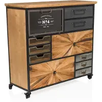 Hjh LIVING Sideboard CONTINENTO XL Kommode Schrank Bügelgriff 84.0 x 88.0 x 34.0 cm