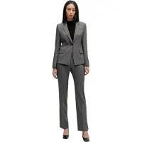 BOSS - Anzugjacke für Damen, Hals Kerbe (Grau)