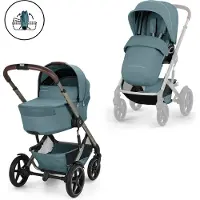 Cybex Talos S Lux Mod. 2027 mit faltbarer Babywanne, Farbe:Stormy Blue