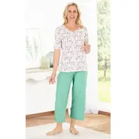 DW-Shop Baumwoll-Schlafanzug in Druck mint in Größe 36/38 von , Mint, 36/38