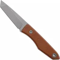 Big Idea Design USA Lookout TA-MA-NM Tanto Stonewashed Magnacut, Natural Micarta, Fahrtenmesser, Mak Kelsay Design