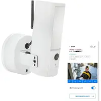 ABUS Security-Center WLAN-Aussenkamera mit Licht weiß