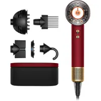 Dyson Haartrockner "Supersonic Nural Samtrot/Gold" 1.600 W 5 Aufsätze Valentinstag Edition