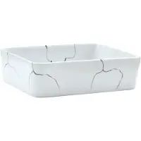 vidaXL Aufsatzwaschbecken Weiß Rechteckig 46x35,5x13cm Keramik