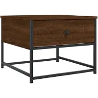 vidaXL Couchtisch Braun Eichen-Optik 51x51x40 cm Holzwerkstoff