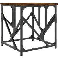 vidaXL Couchtisch Räuchereiche 45x45x47,5 cm Holzwerkstoff