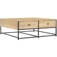 vidaXL Couchtisch Sonoma-Eiche 100x99x40 cm Holzwerkstoff