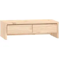 vidaXL Monitorständer 50x27x15 cm Massivholz Kiefer