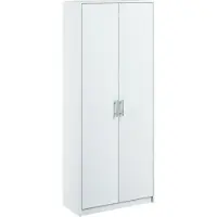 Roe furniture Kleiderschrank Kommode Mehrzweckschrank Hochschrank 180cm weiß
