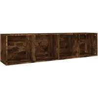 vidaXL Bücherschrank/TV-Schrank Räuchereiche 36x30x143cm Holzwerkstoff