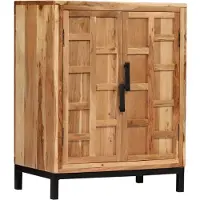 vidaXL Sideboard Massivholz Akazie 60x35x76 cm Braun