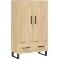 vidaXL Highboard Sonoma-Eiche 69,5x31x115 cm Holzwerkstoff