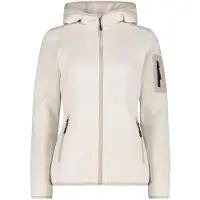 CMP Dicke gestreifte Kapuzenfleecejacke Damen Knit-Tech