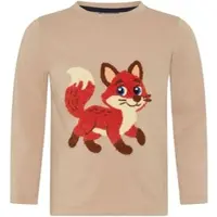 Kidsworld Langarmshirt in beige | Gr.: 116/122
