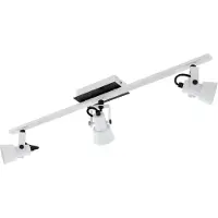 Eglo LED Spot TRILLO, 3-flammige Deckenleuchte, Deckenstrahler aus Stahl, Flurlampe in weiß und schwarz, warmweiß