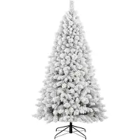 Frankystar Shinny - Verschneiter Weihnachtsbaum aus PE, PVC und PP Ø99x180H cm, 905 Spitzen