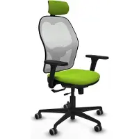 Piqueras Y Crespo Bürostuhl mit Kopfstütze Jorquera 3D036G2 Pistazienfarben
