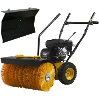Texas Kehrmaschine Benzin mit Schneeschild Schneefräse HandySweep 650TGE E-Start