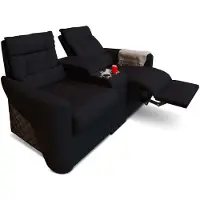 Sofa Dreams Kinosessel Relax aus Stoff, 1.9 m breit, 0.94 m hoch, elektrische Relaxfunktion, kühlende Becherhalter, USB & Induktionsladung