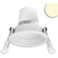 ISOLED LED Einbaustr. Back68, weiß matt, rund, 5W, CRI90, 3000K, schwenkbar, rückvers., UGR