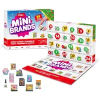 Mini Brands Adventskalender 2024 von ZURU Limitierte Edition Adventskalender mit 4 exklusiven Minis, Mystery Collectibles Toys kommt mit 24 Minis