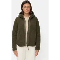 Camel active Teddyjacke mit wärmenden Taschenfutter in Dunkelgrün | Gr.: 42