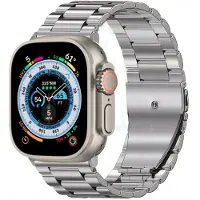 StarTech.com Smartwatch-Armband - Metallarmband - Edelstahl - Faltschließe - Für Ultra 3, 49 mm - Titanfarbe