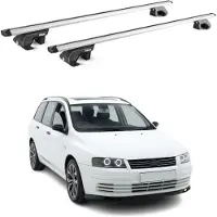 Aurilis Dachträger Grundtäger für Fiat Stilo Kombi 2001-2007 90kg Alu Silber 2x