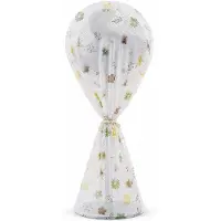 Welikera Standventilator Abdeckung 60x145cm, PVC Staubschutzhaube mit Gummizug, waschbare Ventilator Schutzhülle für Standventilator, Blumenmuster